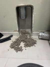 dryer vent lint removal and cleaning process